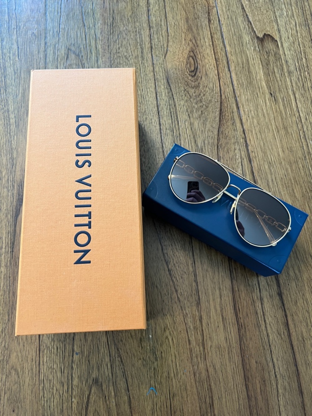 Louis Vuitton Aviator Sunglasses in original Boxes